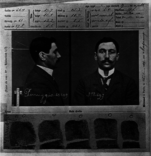 Vincenzo Peruggia’s mugshot