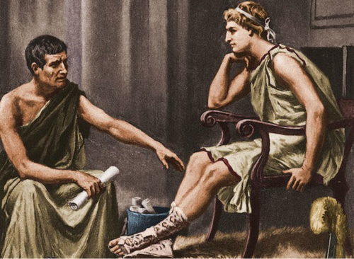 Aristotle inspired  a life-long fascinating with philosophy in Alexander the Great