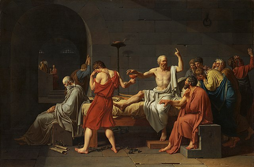 ‘The Death of Socrates’ by Jacques-Louis David
