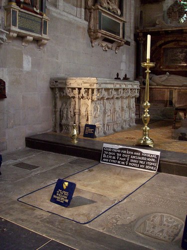 Shakespeare's grave at Holy Trinity Church, Stratford-upon-Avon